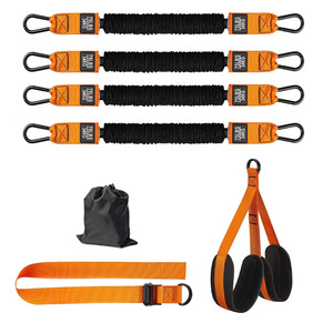 Bandes d'assistance pour tractions de 150 lb, 225 lb, 300 lb, résistantes, pour barre de traction, bandes élastiques réglables avec pieds en tissu - Product Image 4
