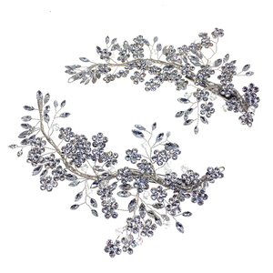 Rhinestone Bridal Headpiece Handmade <strong>Flower</strong> <strong>Wedding</strong> <strong>Hair</strong> Jewelry <strong>Hair</strong> <strong>Clip</strong> <strong>for</strong> Bridesmaid - Product Image 4