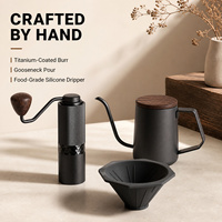 Ensemble de café moulu à la main, cafetière artisanale, coffret cadeau six pièces, ustensiles à café, ensemble machine à café moulu à la main, vente en gros