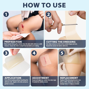 ハイドロコロイドロールにきびパッチボディワウンドケア用-個人パック3年の寿命 - Product Image 4