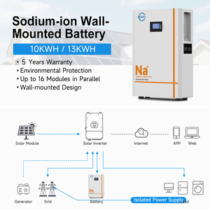 Pronte per la Spedizione: Batterie agli Ioni di Sodio 48V 200Ah, 10kWh, Montaggio a Parete, Sistemi di Accumulo Energetico Domestico 48V 270Ah 13kWh 15kWh - Product Image 4