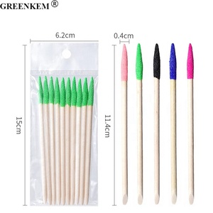 Nouveau bâton de polissage et de ponçage des ongles en bois à double tête, professionnel, solide, coloré, 10 pièces/sac, bois d'orange, élimine les peaux mortes - Product Image 5