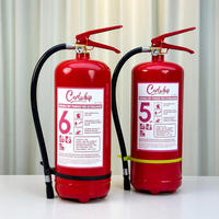 Extincteur à poudre sèche ABC de 6 kg, certifié CE EN3, en acier au carbone, portable pour la maison et l'usine