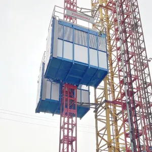 Matériau de levage Ascenseur avec capacité 1000kg 2000kg Matériau de levage