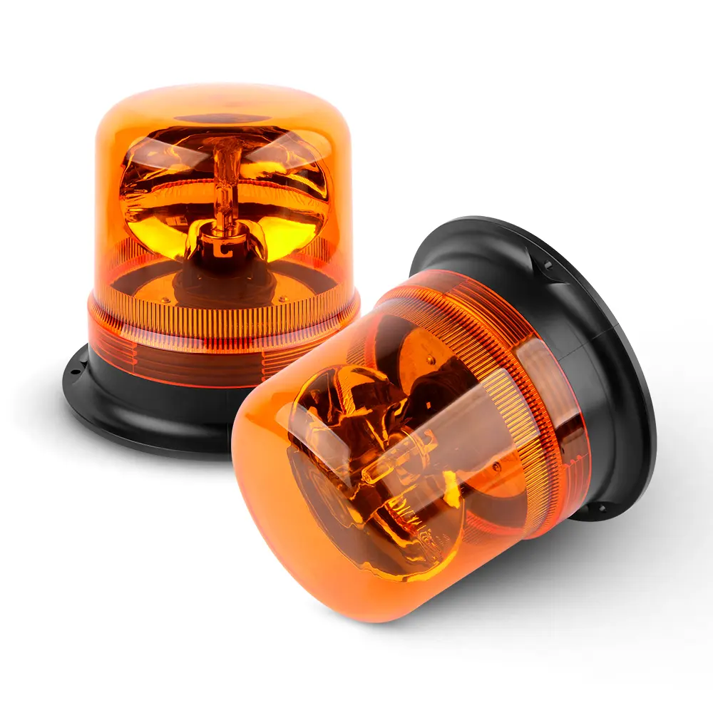 Lampe de sécurité halogène rotative MOXI IOL 12V LED lumière d'avertissement ronde rotative pour camions véhicules d'ingénierie