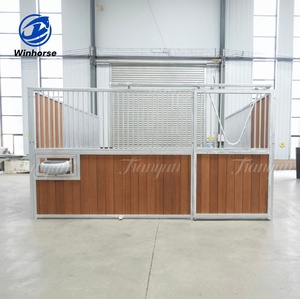 Box de <span class=keywords><strong>chevaux</strong></span> portable et durable avec portes coulissantes, abri extérieur longue durée <span class=keywords><strong>pour</strong></span> <span class=keywords><strong>chevaux</strong></span>, résistant aux intempéries, avec structure <span class=keywords><strong>en</strong></span> acier galvanisé - Product Image 2