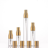 Vente en gros de mini flacons vaporisateurs de parfum portables de luxe en verre, 5 ml, 10 ml, rechargeables, atomiseur de parfum de voyage