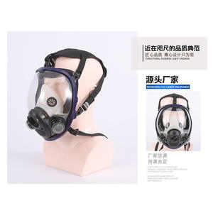 Respirador Facial Completo Pinjie de Silicona Reutilizable con Doble Filtro para Protección Contra Polvo y Gases en la Producción Química - Product Image 5
