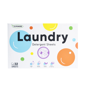 Biodegradable के पर्यावरण के अनुकूल कपड़े धोने का साबुन पेपर शीट लैवेंडर आवश्यक तेल सफाई शिशुओं कपड़े - Product Image 1