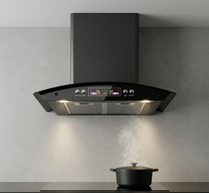 Campana Extractora Eléctrica de Pared en Forma de T, 60 cm, Negra, para Cocina, Chimenea Vertical, Electrodoméstico - Product Image 1