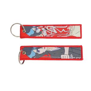 Porte-clés en tissu d'anime de l'usine 100 Designs, porte-clés brodé, personnage de dessin animé, impression <span class=keywords><strong>Death</strong></span> <span class=keywords><strong>Note</strong></span>, étiquette de porte-clés - Product Image 3