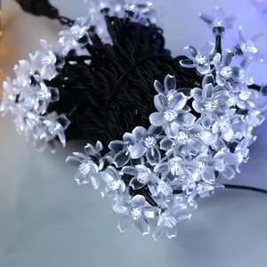 Buena venta DIALux Evo diseño flor hoja verde cadena luces vid Artificial blanco Usb luz decorativa cadena flor