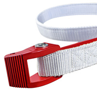 Clé à sangle réglable de 12 pouces pour tuyaux, en nylon double couche, pour filtre à huile, avec poignée en nylon