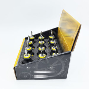 Lot de 12 tournevis courts à double embout avec tige en Cr-V, embouts Phillips et plats, manche antidérapant de 38 mm, présentés dans une boîte personnalisée pour le marché - Product Image 3