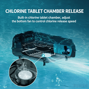 Solar-powered Pool Cleaning Robot With <b>Floating</b> Surface Skimmer, Suitable for of Swimming Pools and Fish Ponds. X1 Pro - Product Image 2