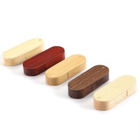 Clé USB 2.0 en bois de bambou, séquoia, noyer et érable en stock