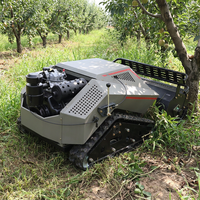 Fabricant professionnel de tondeuses à fléaux télécommandées sur chenilles, alimentées au diesel, pour l'agriculture, avec fonction de creusement de fossés