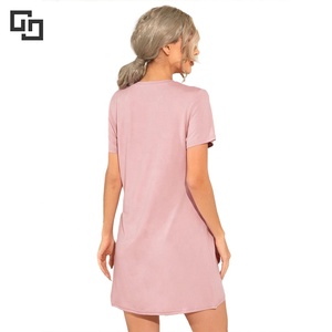 <span class=keywords><strong>Vestaglia</strong></span> <span class=keywords><strong>da</strong></span> <span class=keywords><strong>donna</strong></span> a maniche corte rosa pigiama <span class=keywords><strong>da</strong></span> <span class=keywords><strong>notte</strong></span> in bambù <span class=keywords><strong>da</strong></span> <span class=keywords><strong>donna</strong></span> camicia <span class=keywords><strong>da</strong></span> <span class=keywords><strong>notte</strong></span> in cotone - Product Image 4