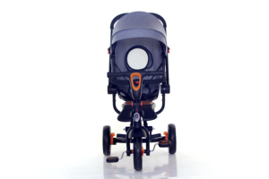 New Design 4-in-<strong>1</strong> Foldable <strong>3</strong>-Wheel Baby <strong>Stroller</strong> with Flash Light Music Stainless Steel Frame Suspension 5-point Safety Belt - Product Image 4