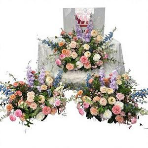 SMOOTH Artificial <b>Silk</b> Roses Mixed Garden Florist Colorful Customizable Size Broken Asymmetric Design Stage Walkway <b>Flowers</b> for - Product Image 1