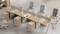 Bureaux et postes de travail modernes convertibles et extensibles avec cadre de bureau - Matériel bois + métal