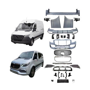 Vente chaude VS30 Car Bumper Grills Bodykit pour <span class=keywords><strong>Mercedes</strong></span> Benz Sprinter <span class=keywords><strong>VAN</strong></span> W907 Convertir en <span class=keywords><strong>Maybach</strong></span> M Style Body Kit - Product Image 1
