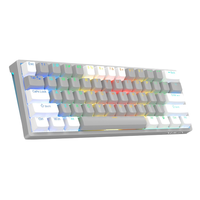 AULA F3261 Clavier mécanique rvb filaire remplaçable à chaud Clavier de jeu pour ordinateur de bureau portable compact à 61 touches