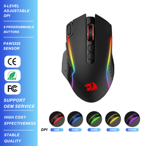 Ratón Inalámbrico para Juegos <span class=keywords><strong>Redragon</strong></span> M810 Pro 2.4G con Retroiluminación RGB, Sensor PAW3325, 10000 DPI, Tecla Rapid Fire, Ratón Inalámbrico para Gamers - Product Image 1