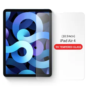 2022 toptan kabarcık ücretsiz Anti-Scratch temizle temperli cam ekran koruma iPad hava pro mini 6 10.9 11 12.9 koruyucu koruma