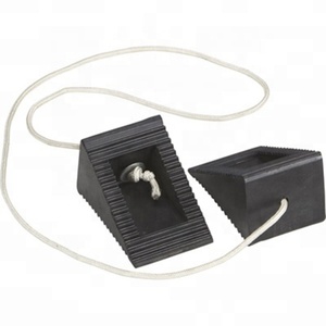 Cales <span class=keywords><strong>de</strong></span> <span class=keywords><strong>roue</strong></span> en caoutchouc avec cordes <span class=keywords><strong>de</strong></span> connexion, antidérapantes, pour la sécurité du stationnement des remorques, camping-cars, voitures et camions - Product Image 2