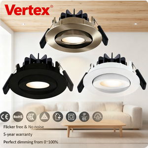 Ip44 có thể điều chỉnh Spotlight nhà ở nhà bếp CCT không thấm nước xuống ánh sáng 8 Wát <span class=keywords><strong>Dimmable</strong></span> <span class=keywords><strong>COB</strong></span> lõm dẫn ánh sáng Trần dẫn Downlight - Product Image 1