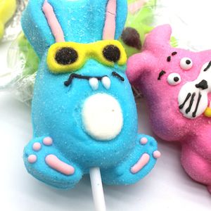 Sıcak satış noel komik hayvanlar kişiselleştirilmiş şekil hatmi karikatür marshmalvileri lolipop - Product Image 5