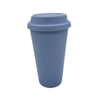 Gobelet à café réutilisable en plastique, impression personnalisée, écologique, isolation thermique
