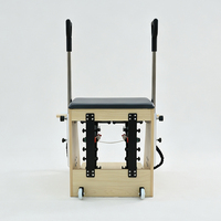 Chaise de Pilates en bois d'érable avec poignées pliables pour la musculation et les studios de Pilates – Équipement de fitness pour la maison