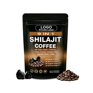 Café en Polvo Shilajit Natural del Himalaya 9 en 1 de Marca Privada con Guaraná, Chaga, Cordyceps, Ashwagandha - Product Image 1