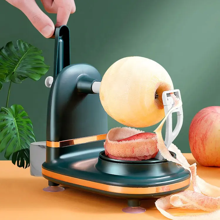 Kitchen Tools Plastic Stainless Steel Multifunctional Fast Manual Fruit Pear Apple Peeler With Apple Cutter