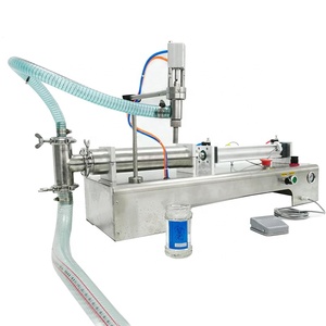 Macchina di rifornimento liquida pneumatica bottiglia di olio può borsa di riempimento succo di sapone disinfettante per le mani la macchina di rifornimento - Product Image 1