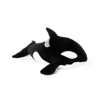Peluche orca personnalisée, remplie de perles de verre, peluche apaisante pour soulager le stress et la thérapie sensorielle