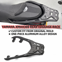 Porte-bagages arrière intégré en alliage d'aluminium avec support de coffre et trous de dossier pré-percés pour Yamaha XMAX300 2017-2026
