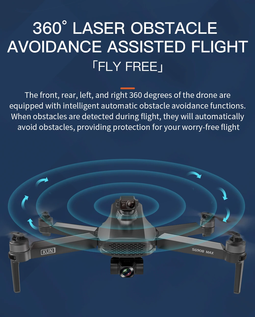HOSHI ZLL SG908 MAX Obstacle Avoidance 5G 4K HD Camera Drone 3-Axis Gimbal Wifi GPS FPV Profesional Dron Foldable Quadcopter 3KM