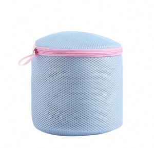 Bolsa de Lavado para Ropa Interior y Sujetadores, de Doble Capa y Gruesa, Especial para Lavadora, Cilíndrica - Product Image 6