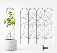 Échantillon gratuit 2027 : Panneaux de treillis de jardin en métal amovibles, d'inspiration victorienne, pour culture verticale de légumes, facilitant l'accès à la peinture des murs