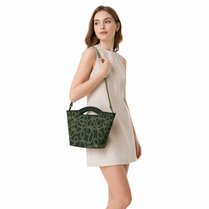 Bolso Tote Valley Vine Jacquard <span class=keywords><strong>Flyknit</strong></span> de Poliéster, Bolso Bandolera con Correa Desmontable, Ligero, Resistente a las Arrugas, para Uso Diario - Product Image 2