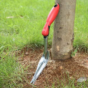 Aluminum Alloy Weed Puller Curved Blade 32.5x8.5x5 Cm Red Handle Manual Garden Tool For Weeding And Transplanting - Product Image 4