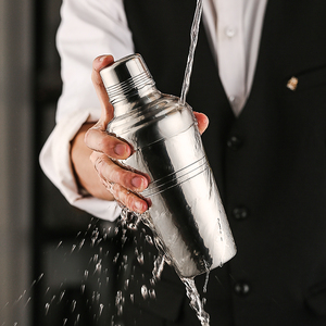 Nhật Bản 304 thép không gỉ <span class=keywords><strong>Shaker</strong></span> dày Cocktail <span class=keywords><strong>Shaker</strong></span> ba giai đoạn mạ điện Baron cup - Product Image 5