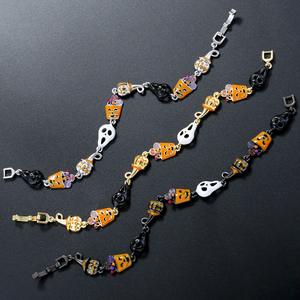 All'ingrosso moda tutti i santi accessori di Halloween gioielli smaltato strega caramelle fantasma teschio ciondolo braccialetti divertenti - Product Image 1