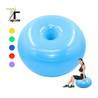 Ballon de yoga et de Pilates écologique en PVC TTSPORTS, forme pomme, avec surface antidérapante, utilisation universelle