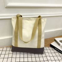 Mini sac fourre-tout personnalisé pour femmes Nouveau design Sac à provisions en toile et coton avec logo