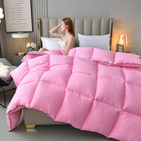 Couette matelassée à points de couture, couvre-lit chaud et écologique pour l'hiver, qualité garantie, en polaire nuage et microfibre de polyester