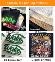 Sudaderas Extra Grandes con Parche Bordado Desgastado Personalizado, Logotipo Personalizado, Alta Calidad, Gruesas, Corte Cuadrado y Recortado